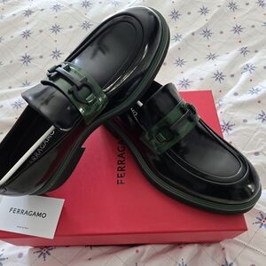 Salvatore Ferragamo Gancini Ornament Loafers